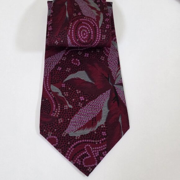 F. RVNCI Roma V. Condotti 92-93 Silk Tie Floral Hearts VTG Rare W 3.5 L 57.75 IN - Picture 11 of 16